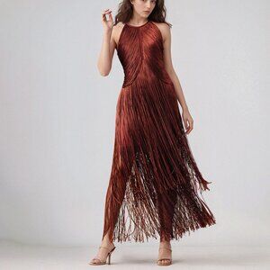 💃 DAZZLING Halter Neck Sleeveless Maxi Dress!